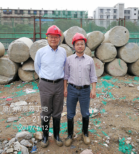 廈門項目再創(chuàng)入巖紀(jì)錄山河智能董事長何清華親赴一線